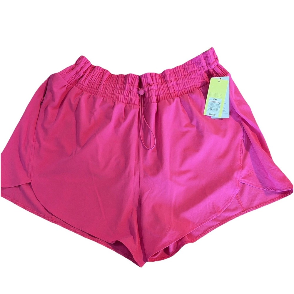 All In Motion High Rise Lined Athletic Shorts Fuchsia - XXL